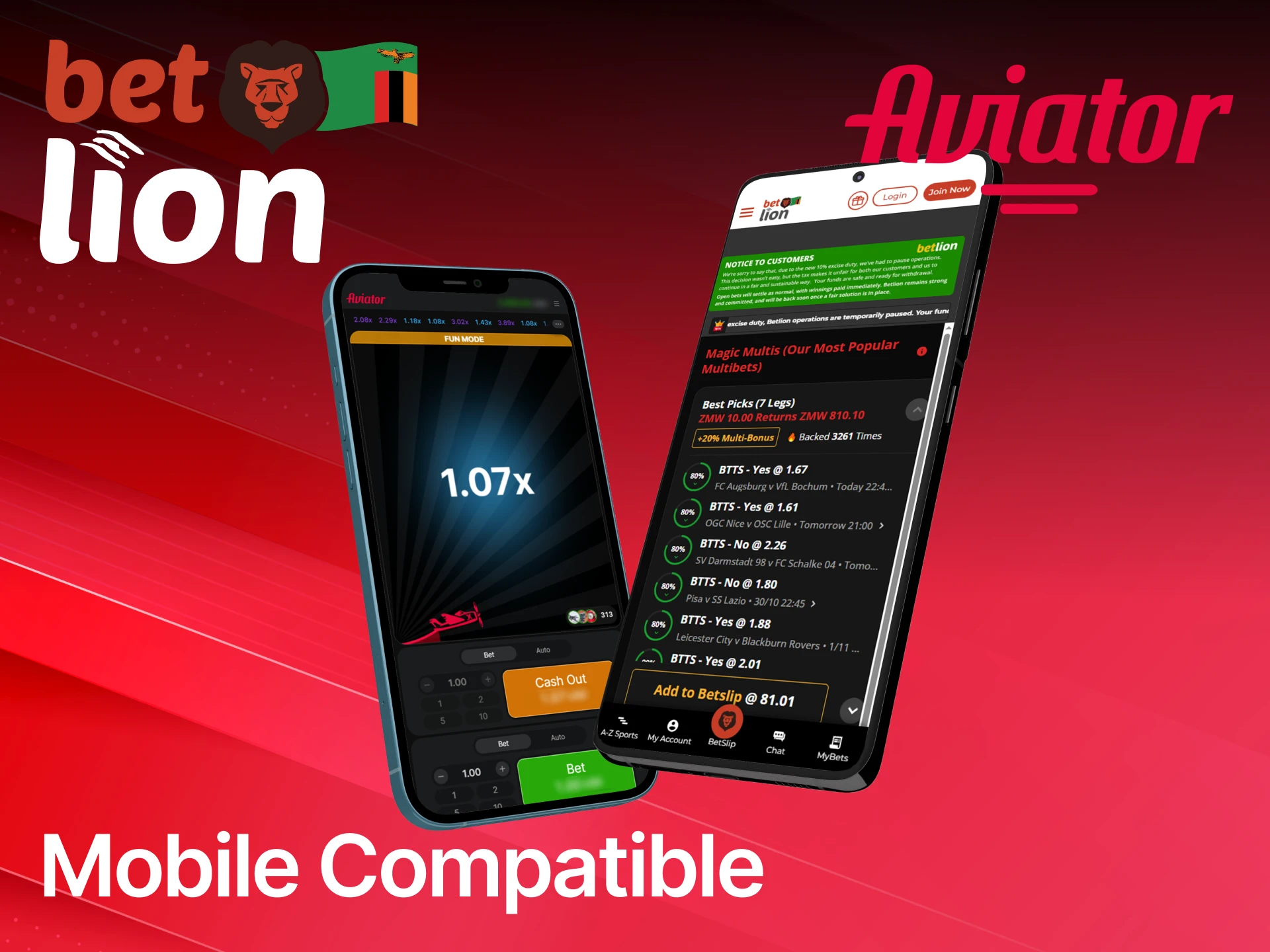 Confirm if the Aviator game mobile compatible so you can play Betlion Aviator anywhere.