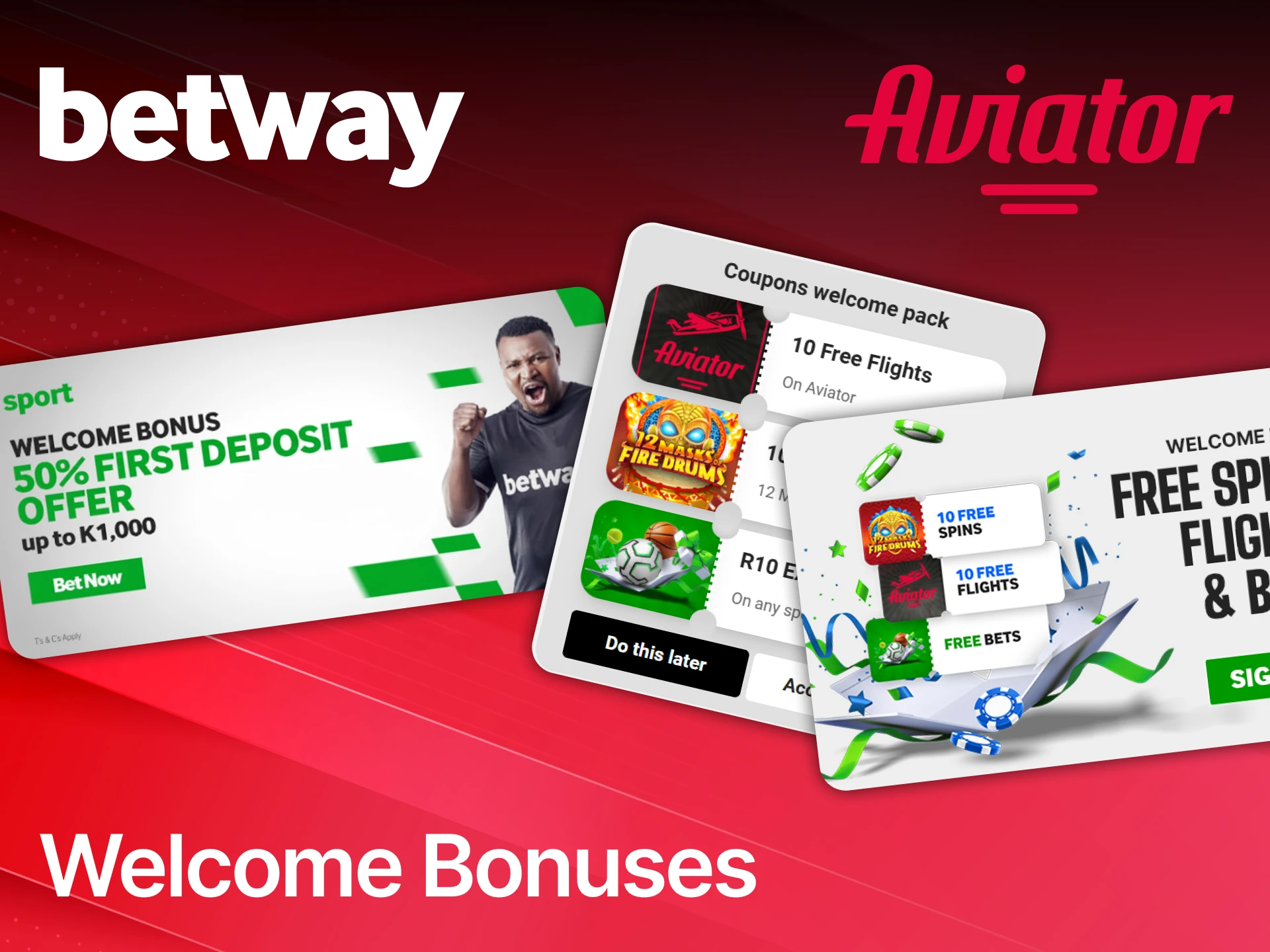 Grab your welcome bonus and start playing Aviator at Betway.