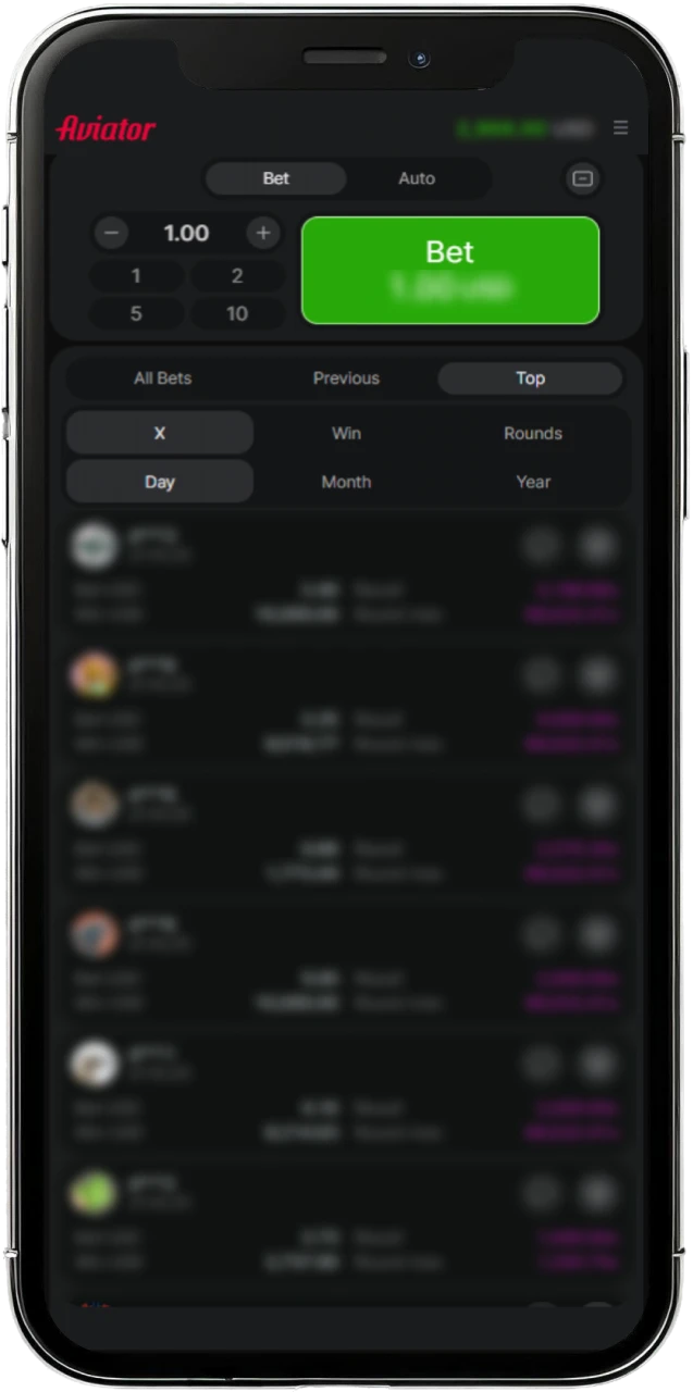 See the top players list and join the Aviator game to achieve high ranks in Zambia.