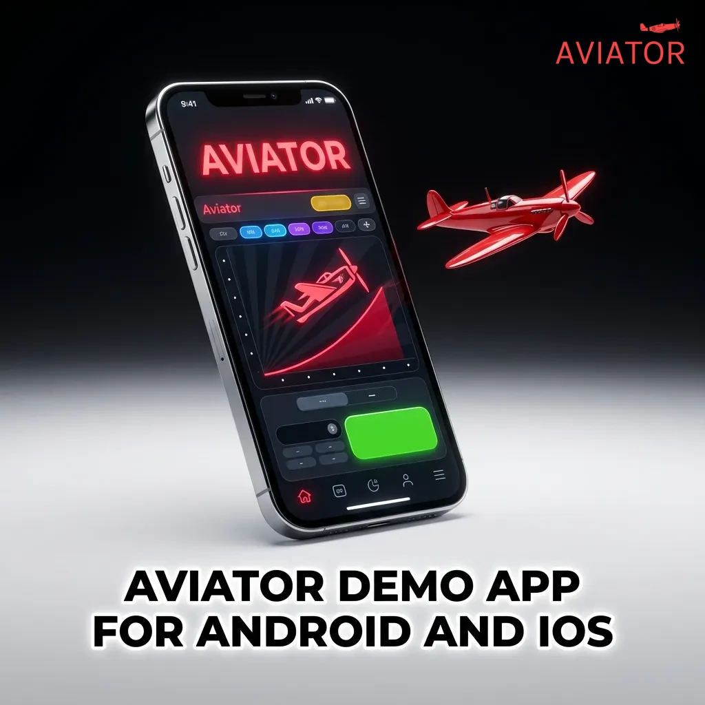 Mobile casino app displaying Aviator demo game by Spribe with touch controls on smartphone screen