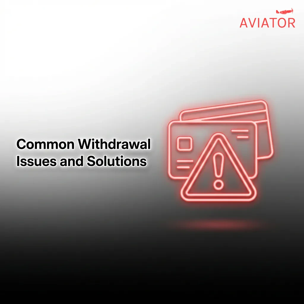 Checklist showing common Aviator withdrawal problems including verification delays, wagering requirements, and payment errors