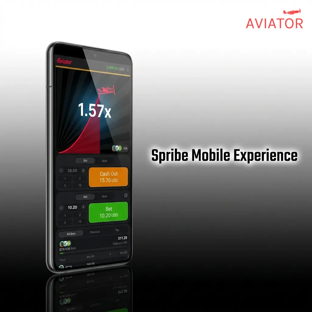 Spribe mobile games interface showing HTML5 technology with responsive design on smartphone and tablet screens