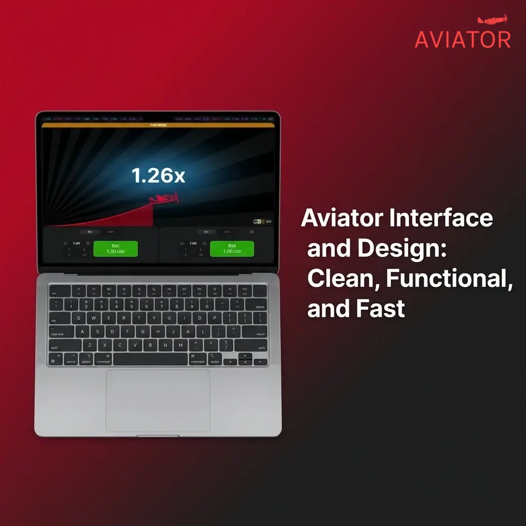 Aviator game interface showing bet controls, multiplier display, cash-out button, and round history bar on desktop and mobile