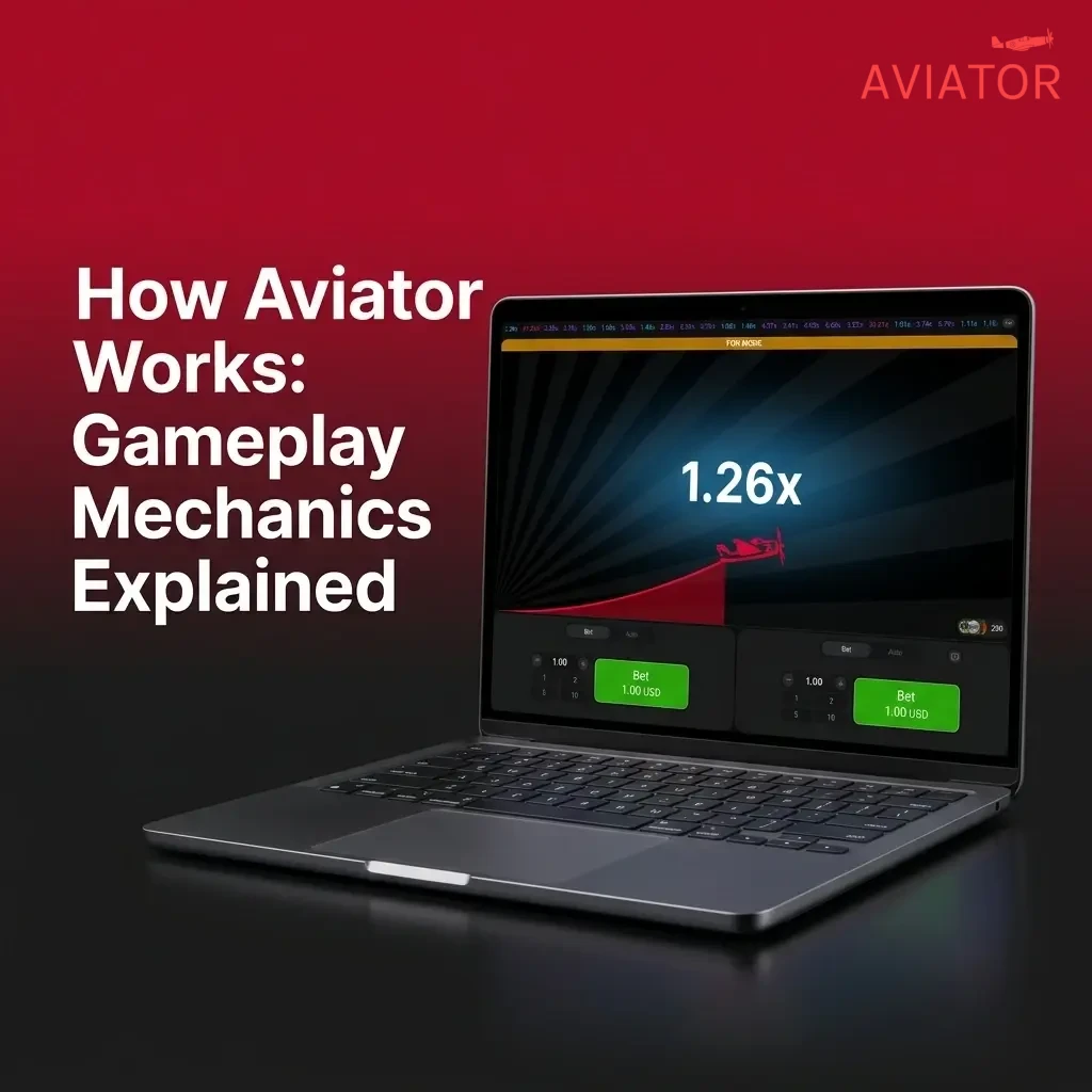 Aviator game plane lifting off with rising multiplier and cash-out button on screen during online gameplay round