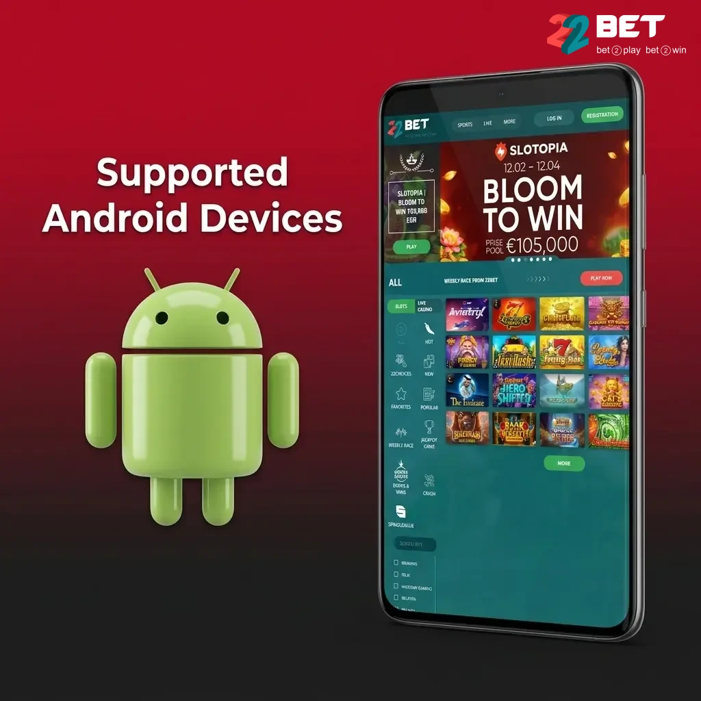 Android devices supported by 22bet Aviator app across budget, mid-range, and flagship tiers from 2020 to 2025