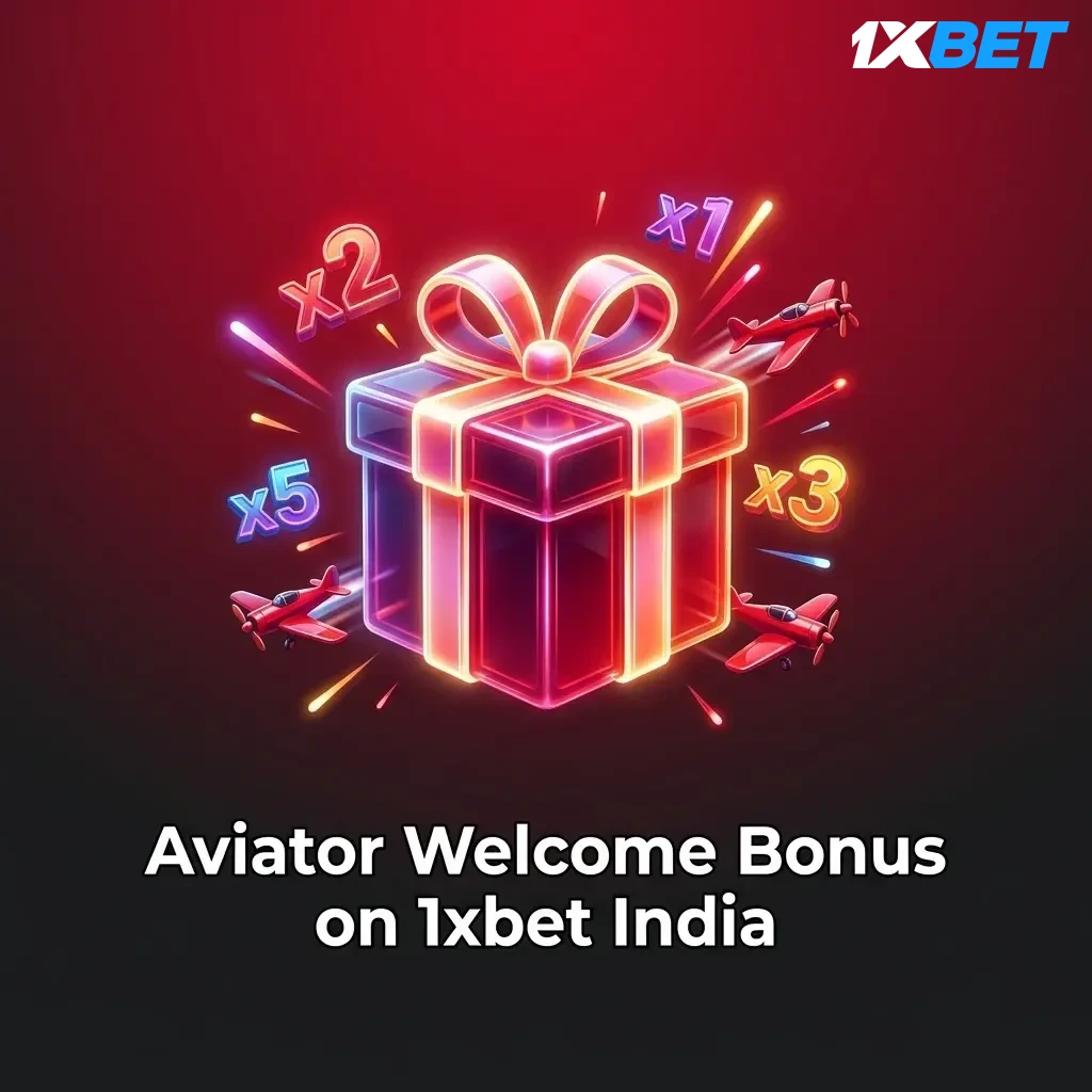 1xbet India welcome bonus up to 1,50,000 INR plus 150 free spins for new players on Aviator game