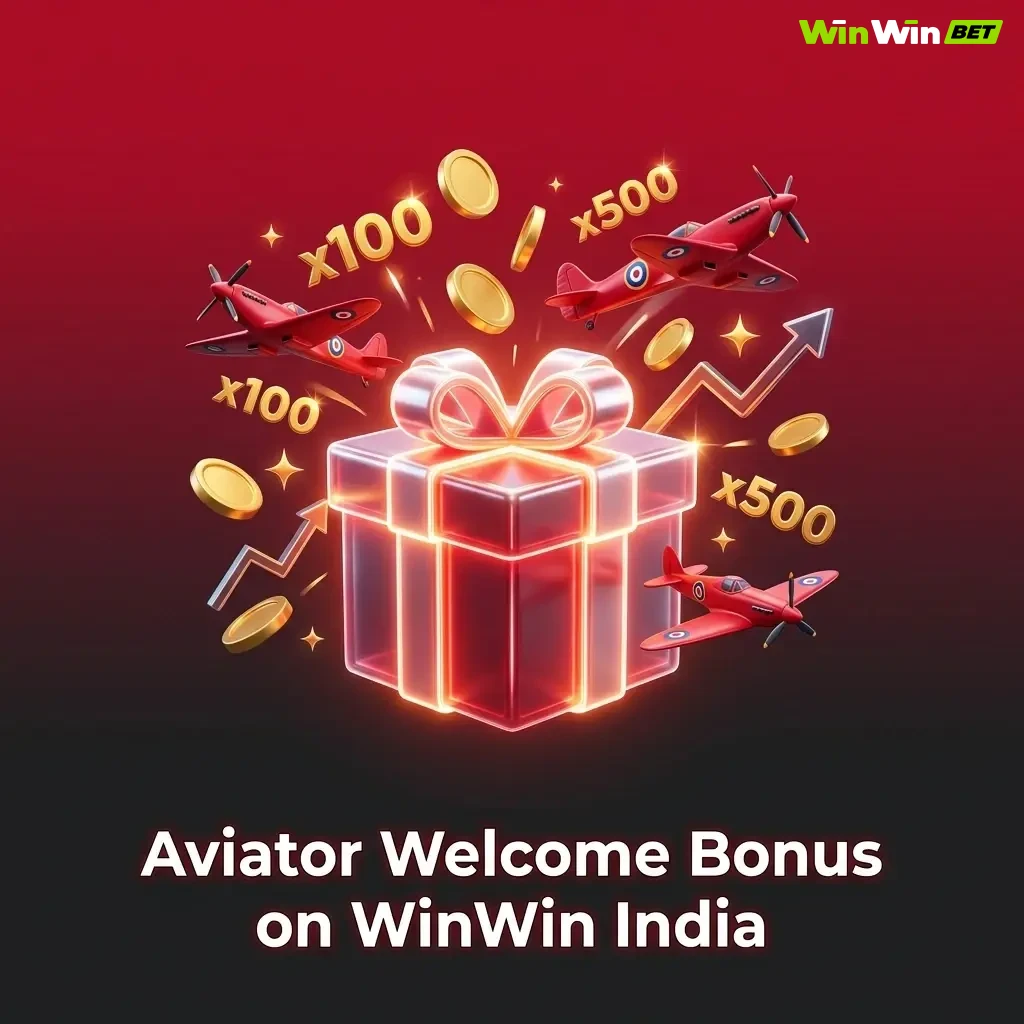 WinWin India Aviator welcome bonus up to 200% match plus 150 free spins for new players depositing 500 INR