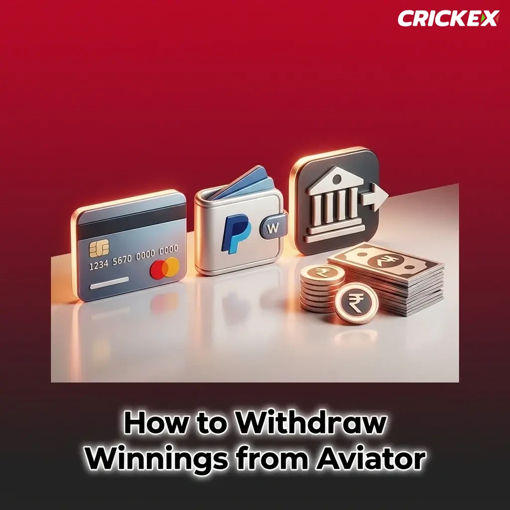 Crickex app withdrawal steps for Aviator winnings via UPI or Bank Wire with account verification required