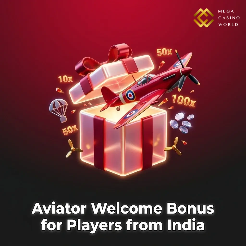 Mega Casino World Aviator welcome bonus 50% up to ₹12,000 for new players in India with ₹500 min deposit
