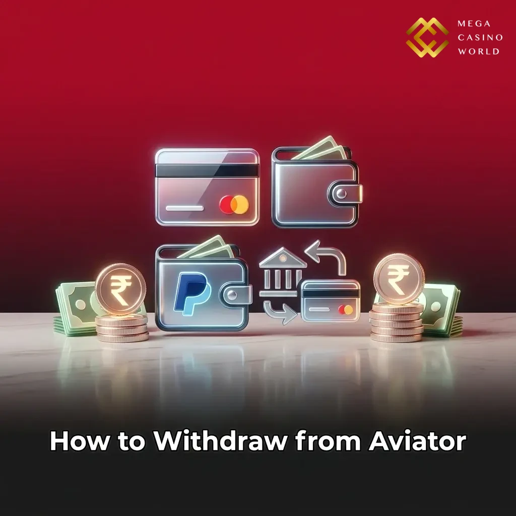 Aviator game withdrawal process showing cashier section with UPI and bank transfer options on mobile app