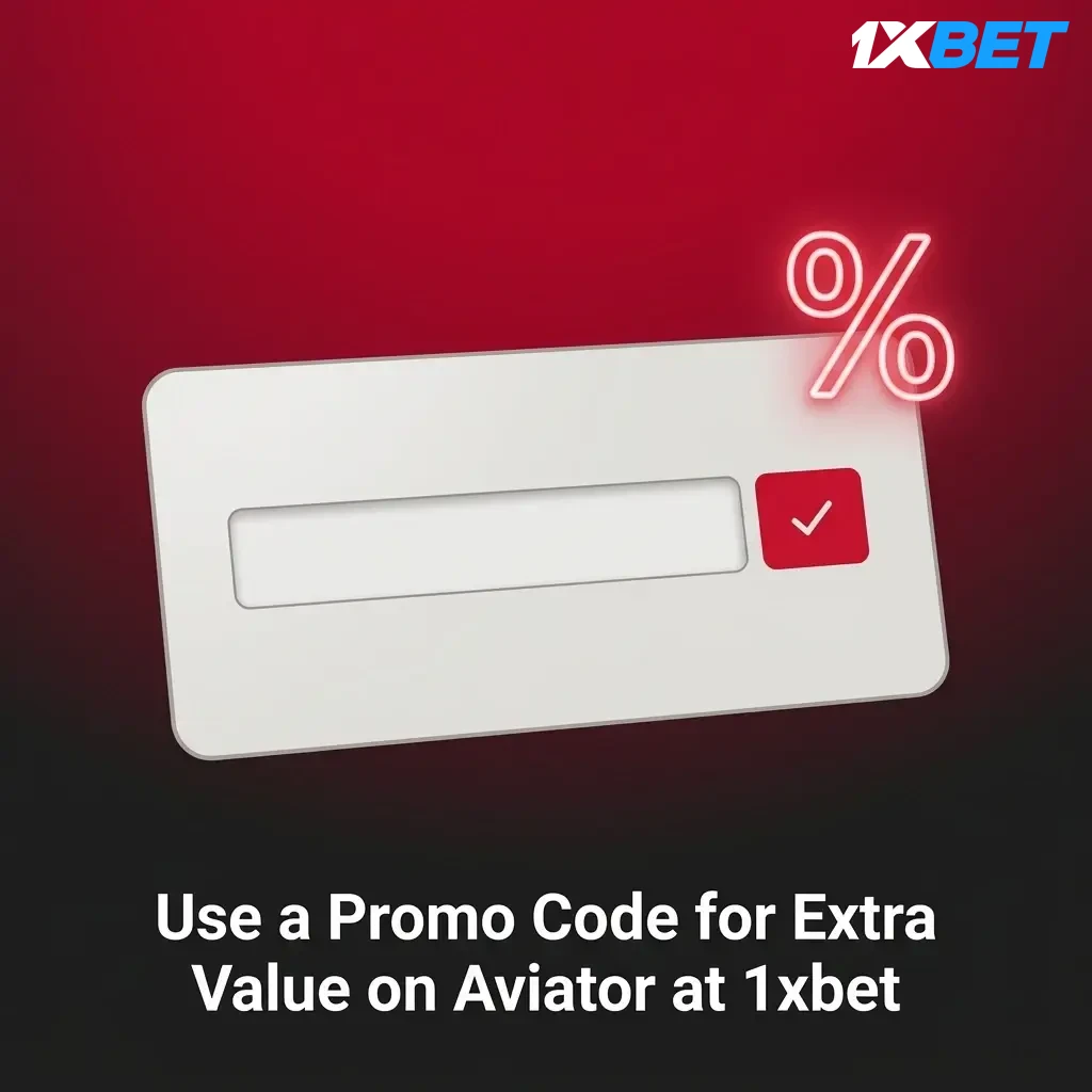 1xbet Aviator promo code 1XBOX entry screen showing registration bonus activation on the 1xbet app